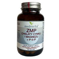 MEDVERITA ZMP Chelaty Cynku i Magnezu + P-5-P 60 kaps