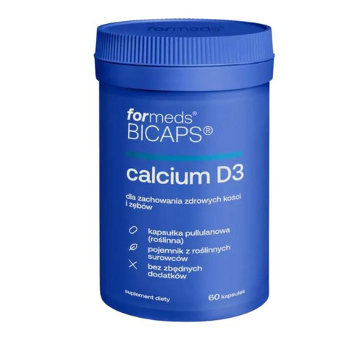 FORMEDS BICAPS CALCIUM D3 Witamina D3 + Cytrynian Wapnia 60 kaps