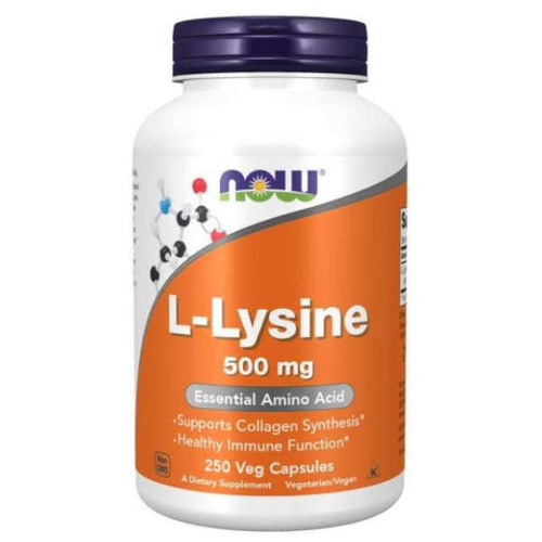 NOW FOODS L-Lysine 500mg 250 vege kaps