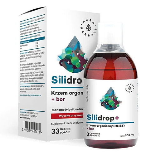 AURA HERBALS Silidrop - Krzem + Bor 500 ml