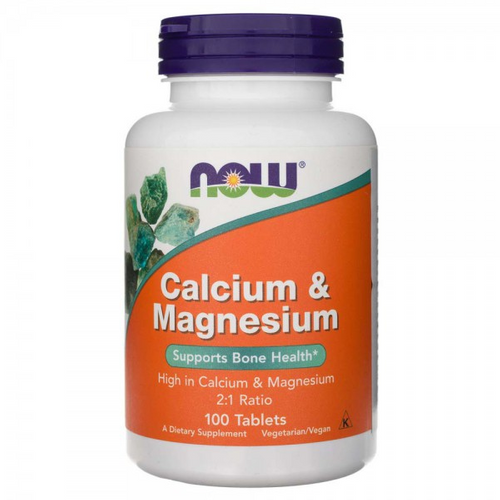 NOW FOODS Calcium & Magnesium 2:1 - Wapń + Magnez 100 tabl