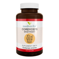 MEDVERITA Cordyceps 500mg Maczużnik Chiński 100 kaps