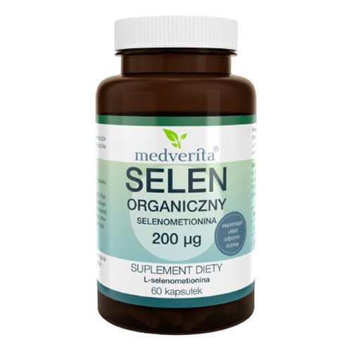 MEDVERITA Selen Organiczny Selenometionina 200mcg 60 kaps