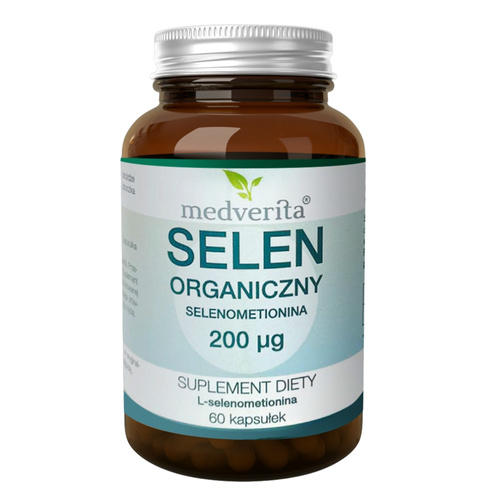 MEDVERITA Selen Organiczny Selenometionina 200mcg 60 kaps