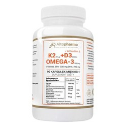 ALTO PHARMA Omega 3 + Witamina K2 + D3 2000IU 90 kaps