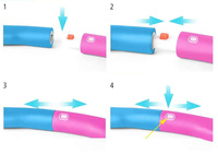 Aoweika HUP-20A Hula Hoop składany różowo-niebieski