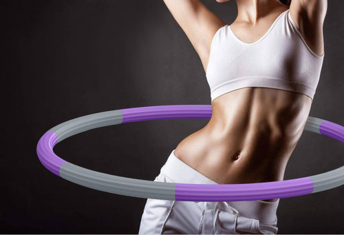 TvvaaFog Hula Hoop składany szaro-fioletowy