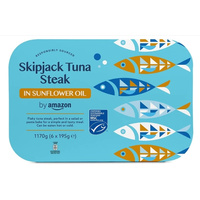 Tuńczyk Skipjack w oleju słonecznikowym 195g x 6 opakowań