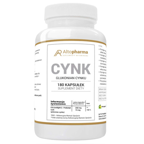 ALTO PHARMA Cynk Glukonian 180 kaps