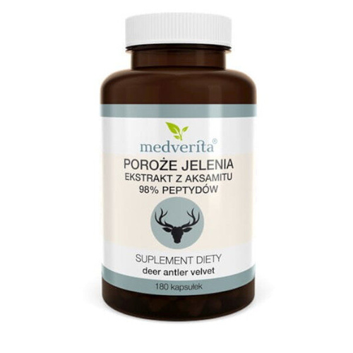 MEDVERITA Poroże Jelenia 98% 300mg 180 kaps