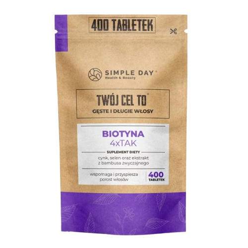 TWÓJ CEL TO Biotyna 4x TAK z Naturalnym Krzemem 400 tabl