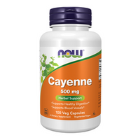 NOW FOODS Cayenne - Pieprz kajeński 500mg 100 kaps