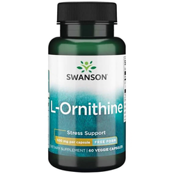 SWANSON L-Ornityna 500 mg 60 kaps