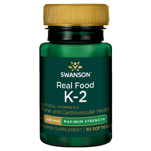 SWANSON Witamina K2 Naturalna 200mcg 30 kaps