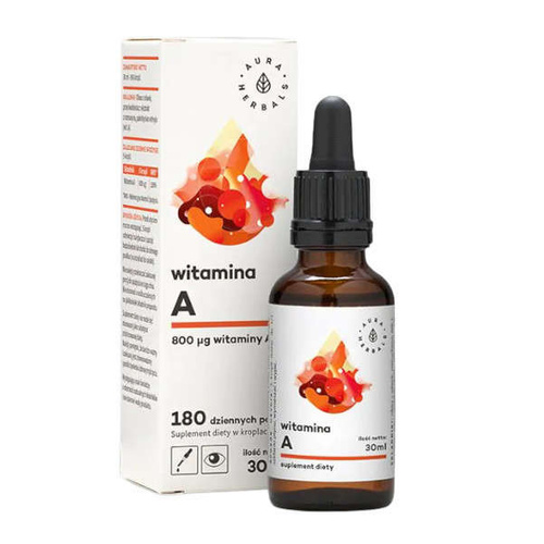 AURA HERBALS Witamina A krople 30 ml