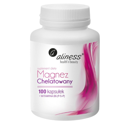 ALINESS Magnez Chelatowany 720 mg + B6 (P-5-P) 100 kaps