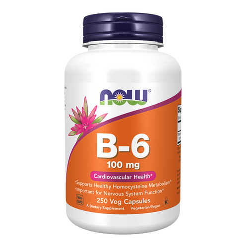 NOW FOODS Witamina B-6 100 mg 250 kaps