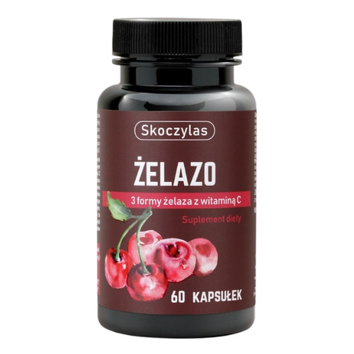 SKOCZYLAS Zelazo 3 Formy + Witamina C 60 kaps