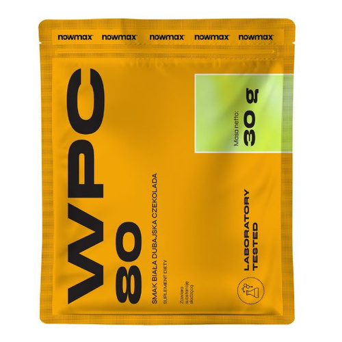 nowmax® WPC 80 Whey Protein Concentrate 30 g wanilia po terminie (29-12-2025)
