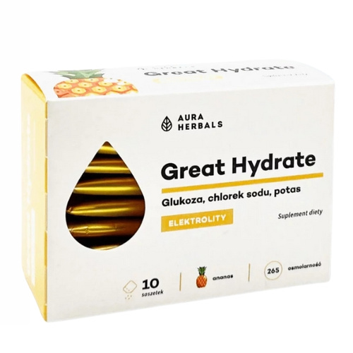 AURA HERBALS Great Hydrate - Elektrolity 10 sasz