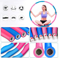 Aoweika HUP-20A Hula Hoop składany różowo-niebieski