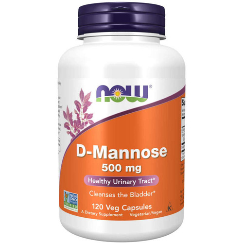 NOW FOODS D-Mannoza 500mg 120 vkaps