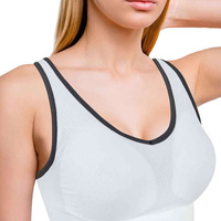 SPORTASTISCH Damski biustonosz sportowy "Sporty Bra" roz S kolor biało-szary