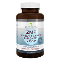 MEDVERITA ZMP Chelaty Cynku i Magnezu + P-5-P 120 kaps