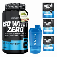 BIOTECH Iso Whey Zero 908 g + SPORT-MAX Shaker 600 ml + 3x BIOTECH Iso Whey Zero 25 g