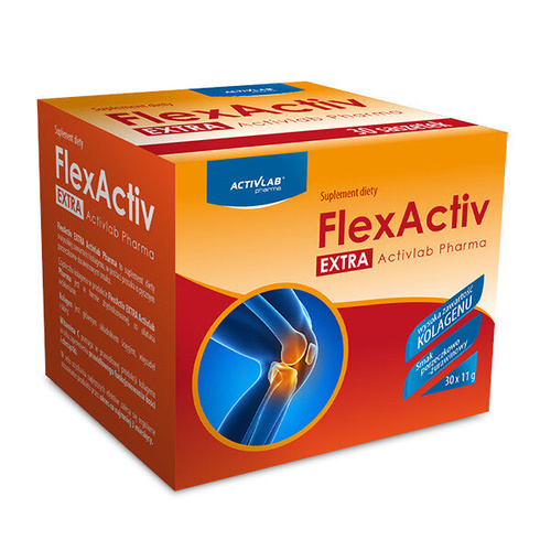 Regeneracja Stawów Kolagen + vit C ACTIVLAB FlexActiv Extra 30 saszetek x 11g