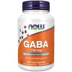 NOW FOODS GABA 750mg 100 vkaps