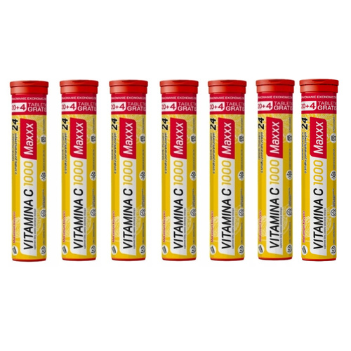 7x BIOMED Witamina C 1000 Maxxx 24 tabletki