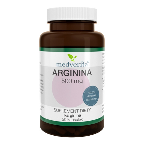MEDVERITA Arginina 500 mg 50 kaps