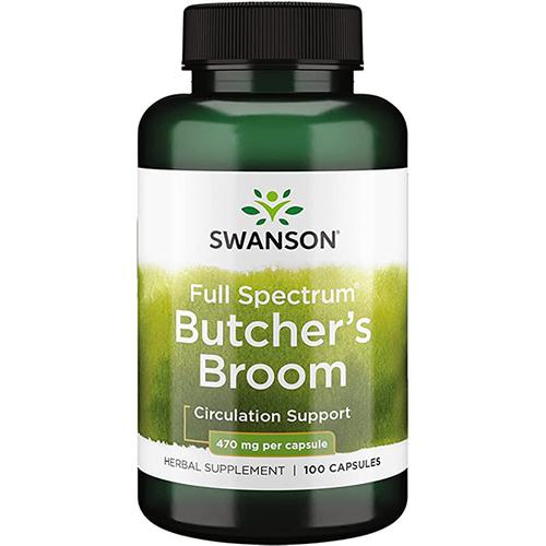 SWANSON Butcher's broom 470mg 100 kaps