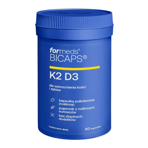 FORMEDS BICAPS Witamina K2 MK-7 100mcg + D3 50mcg 2000IU 60 kaps