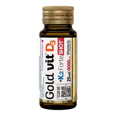 OLIMP Gold-Vit D3+K2 Forte Shot ampułka szklana 25 ml