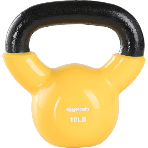 AMAZON BASICS Kettlebell Żeliwny - Winylowy 4,5 kg