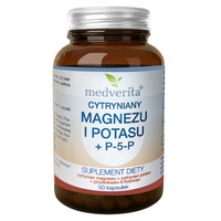 MEDVERITA Magnez + Potas Cytryniany + P-5-P 50 kaps
