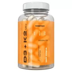 nowmax® Vitamin K2 MK-7 100mcg + D3 2000IU 50mcg 120 kaps