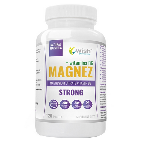 WISH Magnez Strong + Witamina B6 Forte 120 tabs