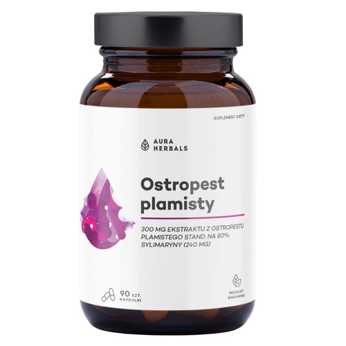 AURA HERBALS Ostropest Plamisty 80% Sylimaryny 90 kaps