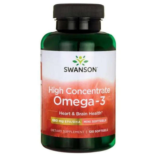  SWANSON High Concentrate Omega 3 120 kaps