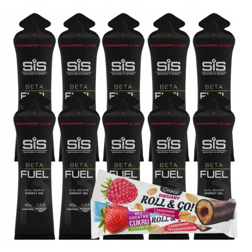 10x SiS Żel Energetyczny Beta Fuel 60ml +5x CORNEXI ROLL & GO Baton Owsiany 30g