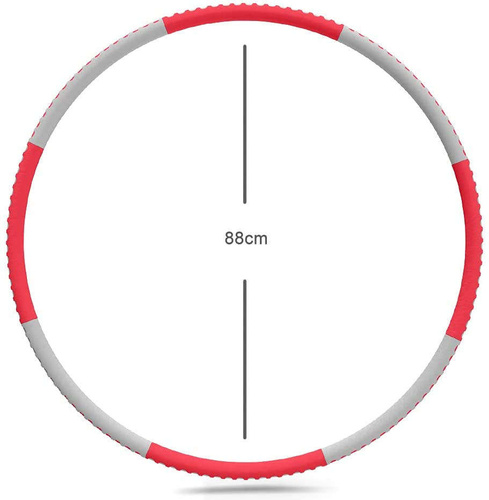 DUTISON HUP-20B Hula Hoop składane kolor czerwono-szary