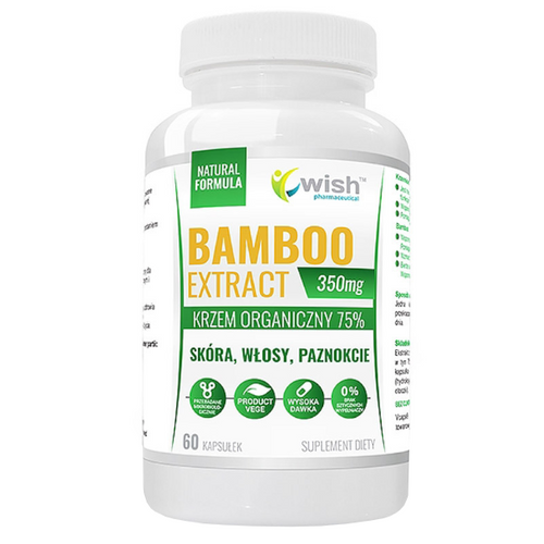 WISH Bamboo Extract 350mg Krzem Organiczny 60 kaps