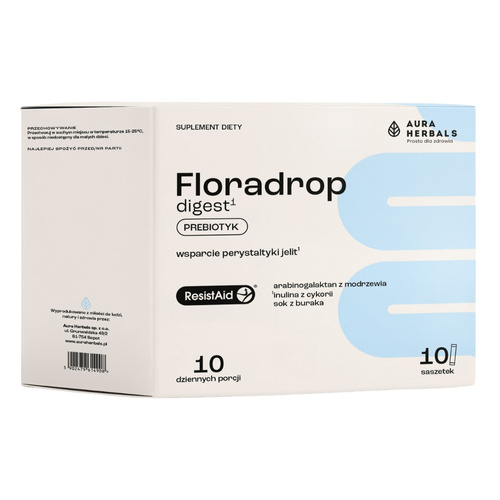 AURA HERBALS Floradrop Digest Prebiotyk 10 szt