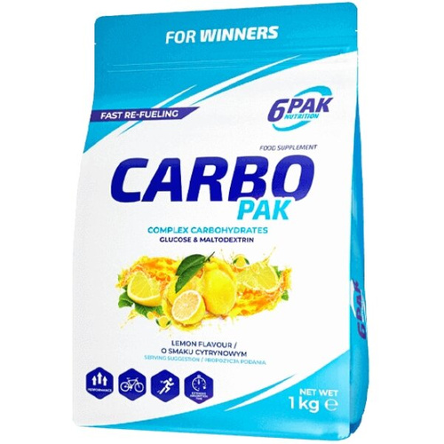 6PAK Carbo Pak 1000 g