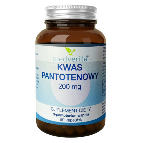 MEDVERITA Kwas Pantotenowy 200mg 90 kaps