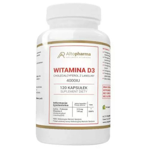 ALTO PHARMA Witamina D3 4000IU Forte 120 kaps