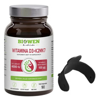 BIOWEN Witaminy D3+K2 MK7 90 kaps + ZIPKLICK Uniwersalna podstawka uchwyt do smartfonu